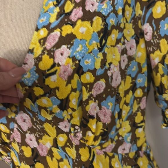 Diane Von Furstenberg 100% viscose floral print dress, US8 - Picture 5 of 9